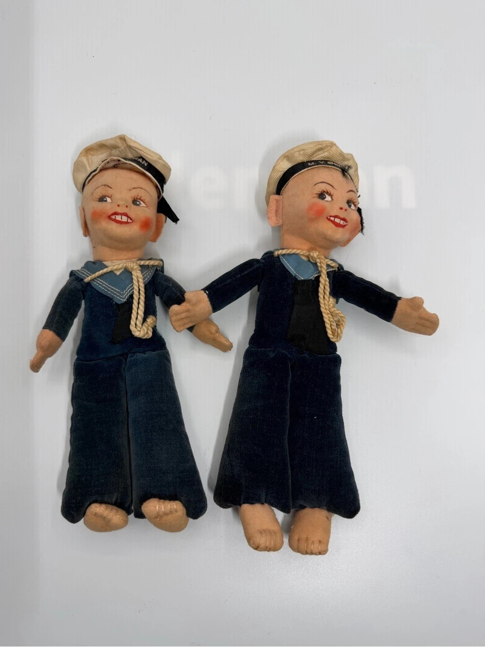 Norah Wellings Jollyboy Sailor Doll Vintage Cloth Sailor Dolls Set